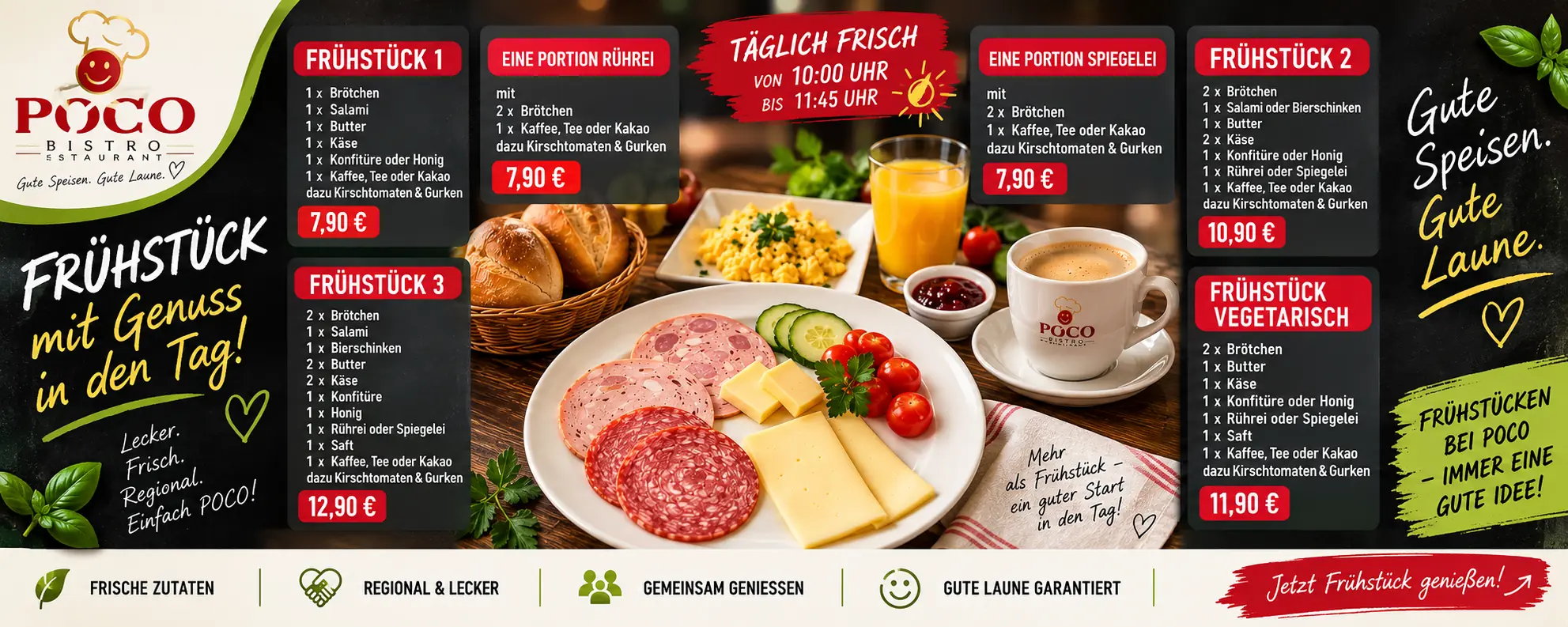 POCO Bistro Frühstück