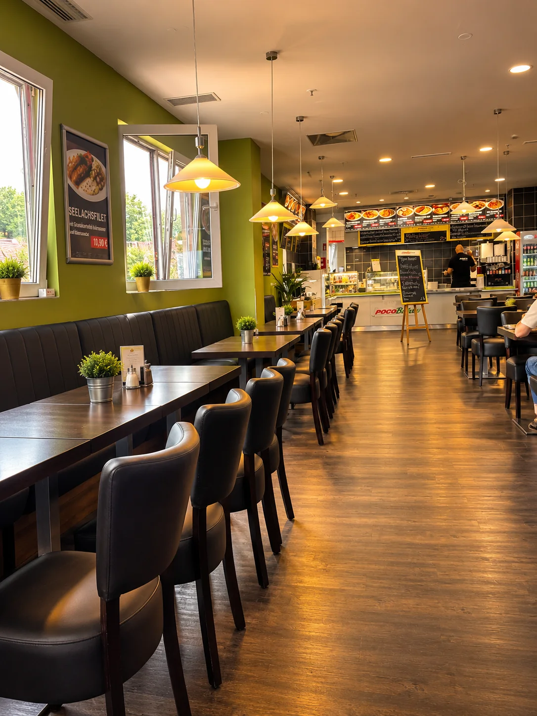 Gastraum des POCO Bistro