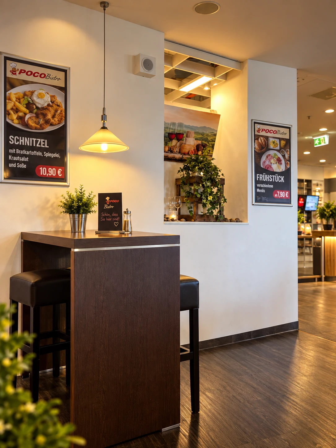 Kaffeeangebot im POCO Bistro