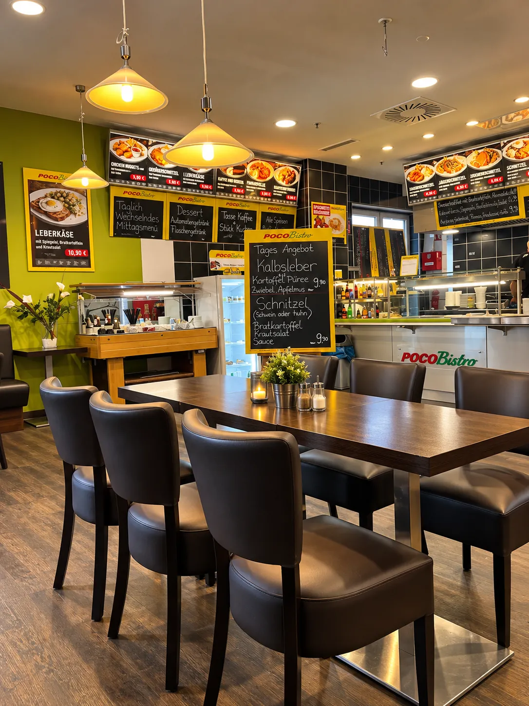Kaffeeangebot im POCO Bistro